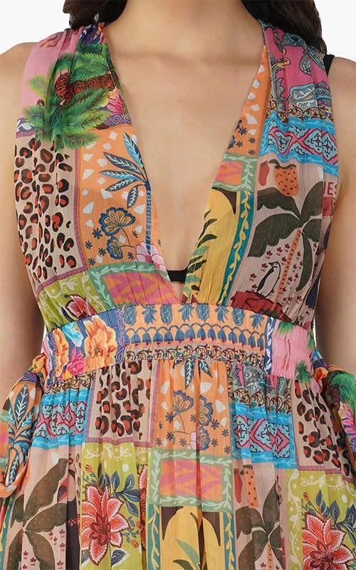 Baylee Sheer Printed Dress