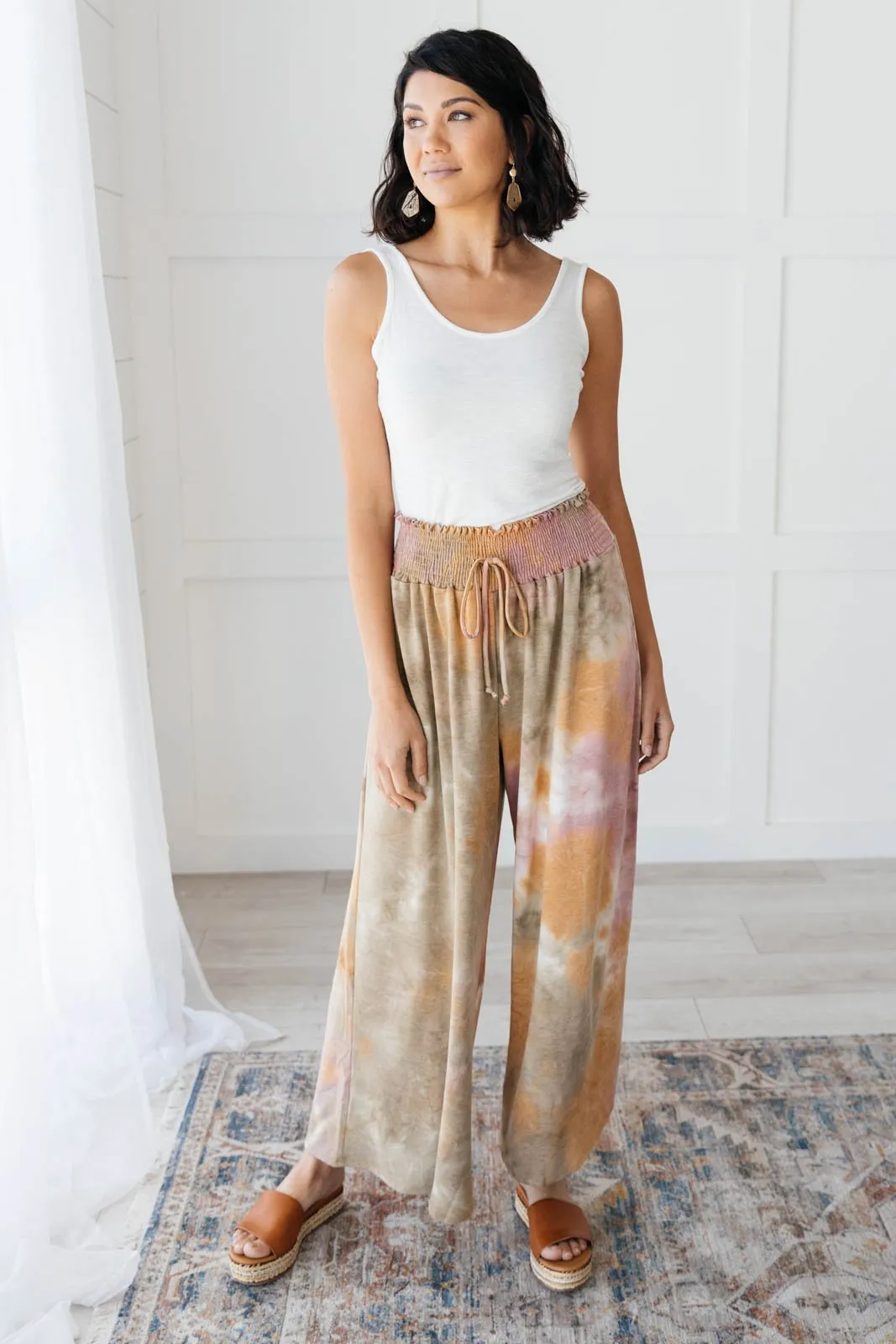 Beachy Clean Wide Leg Trousers in Mauve