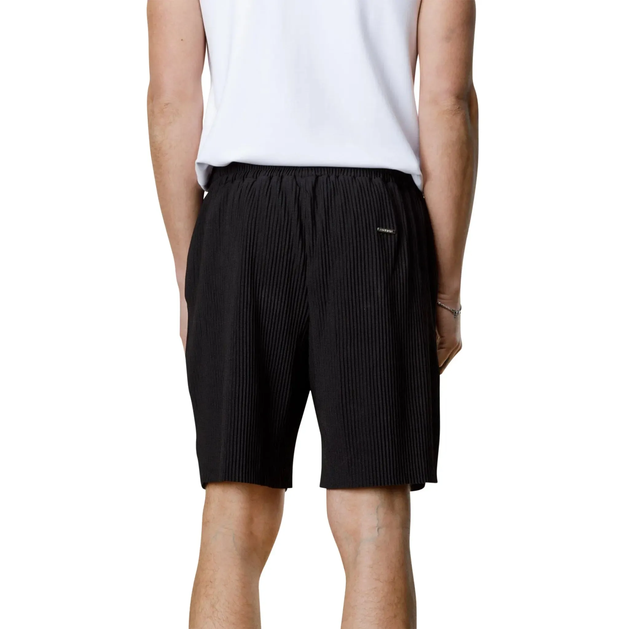 Belier Pleated Black Shorts