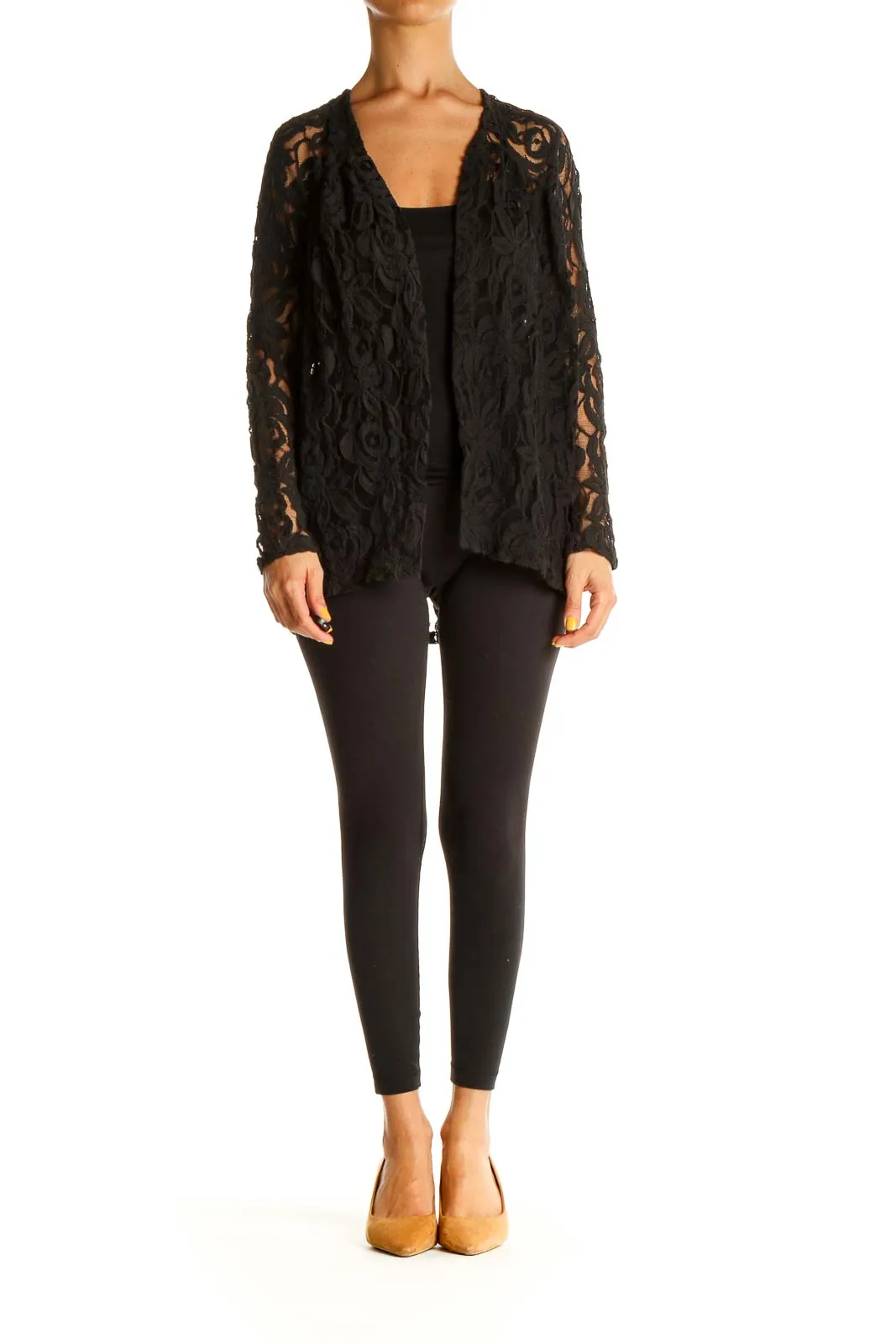 Black Lace Cardigan