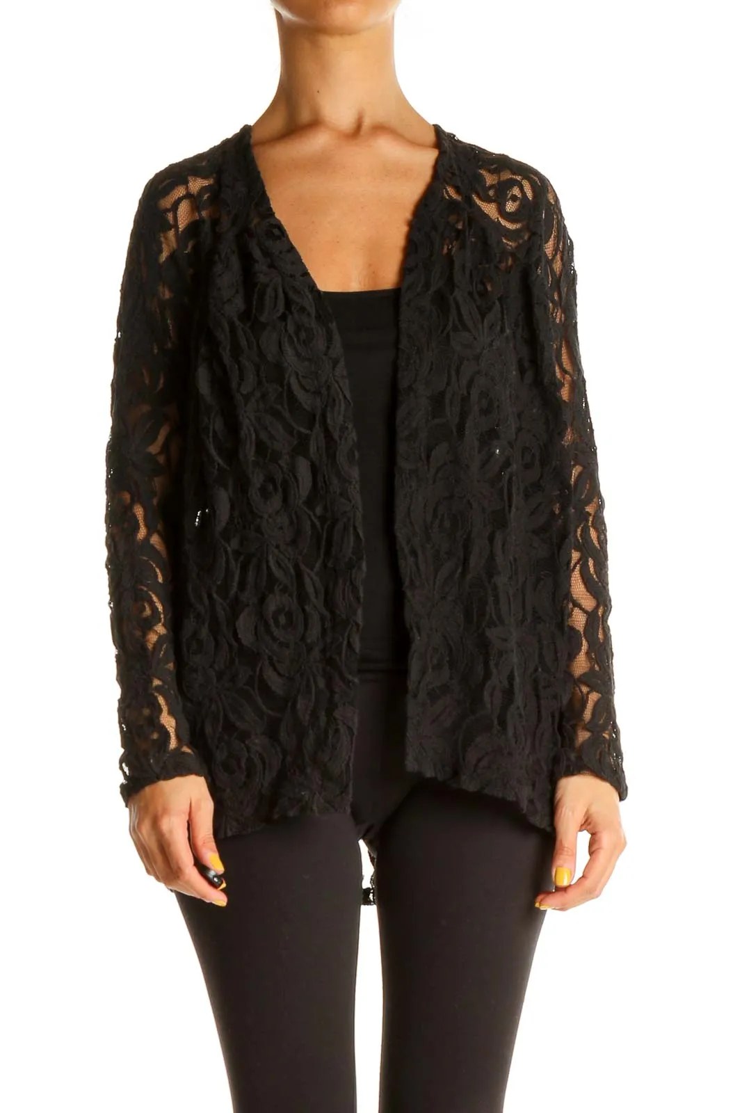 Black Lace Cardigan