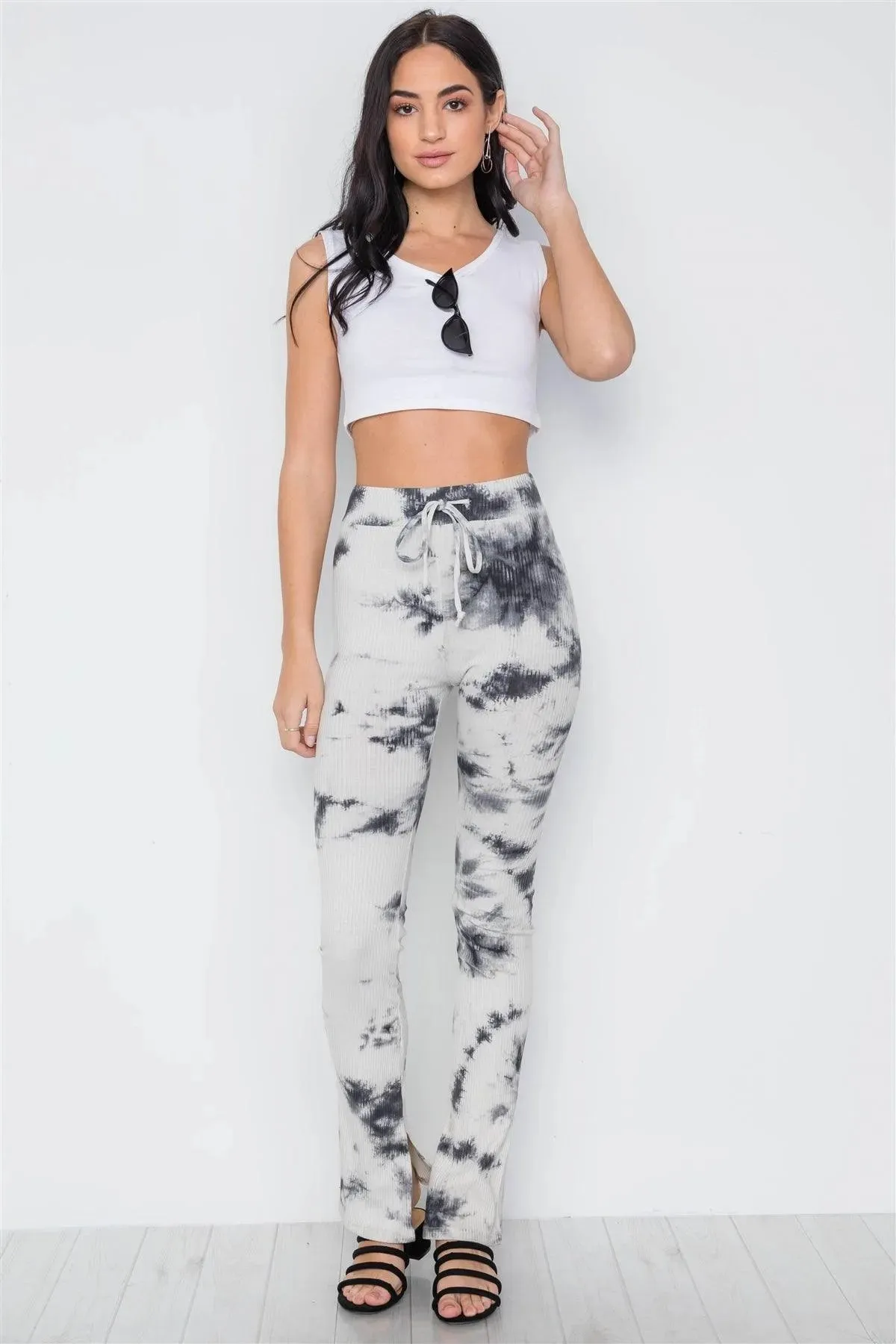 Boho High Waist Tie Dye Bell Bottom Pants /2-2-2