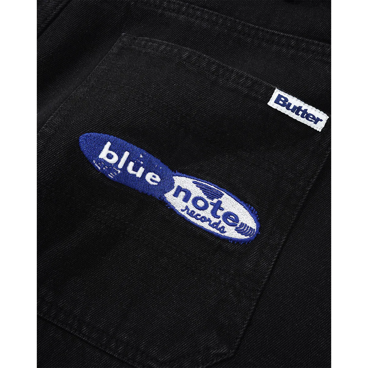 Butter Goods - Blue Note Pleated Denim Shorts Washed Black