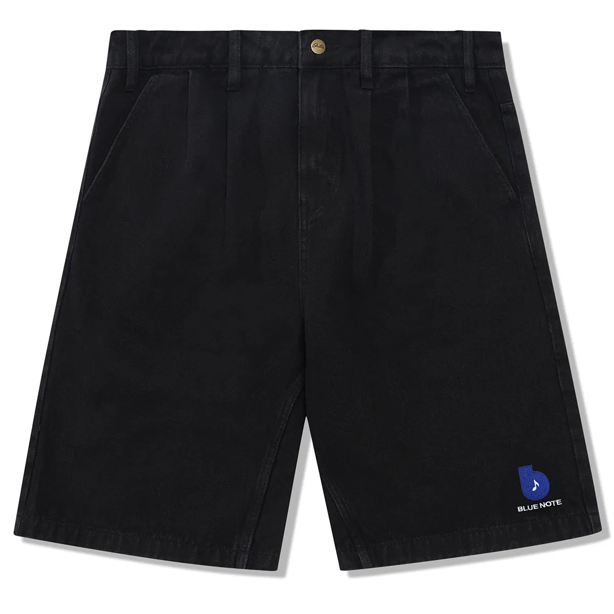 Butter Goods - Blue Note Pleated Denim Shorts Washed Black