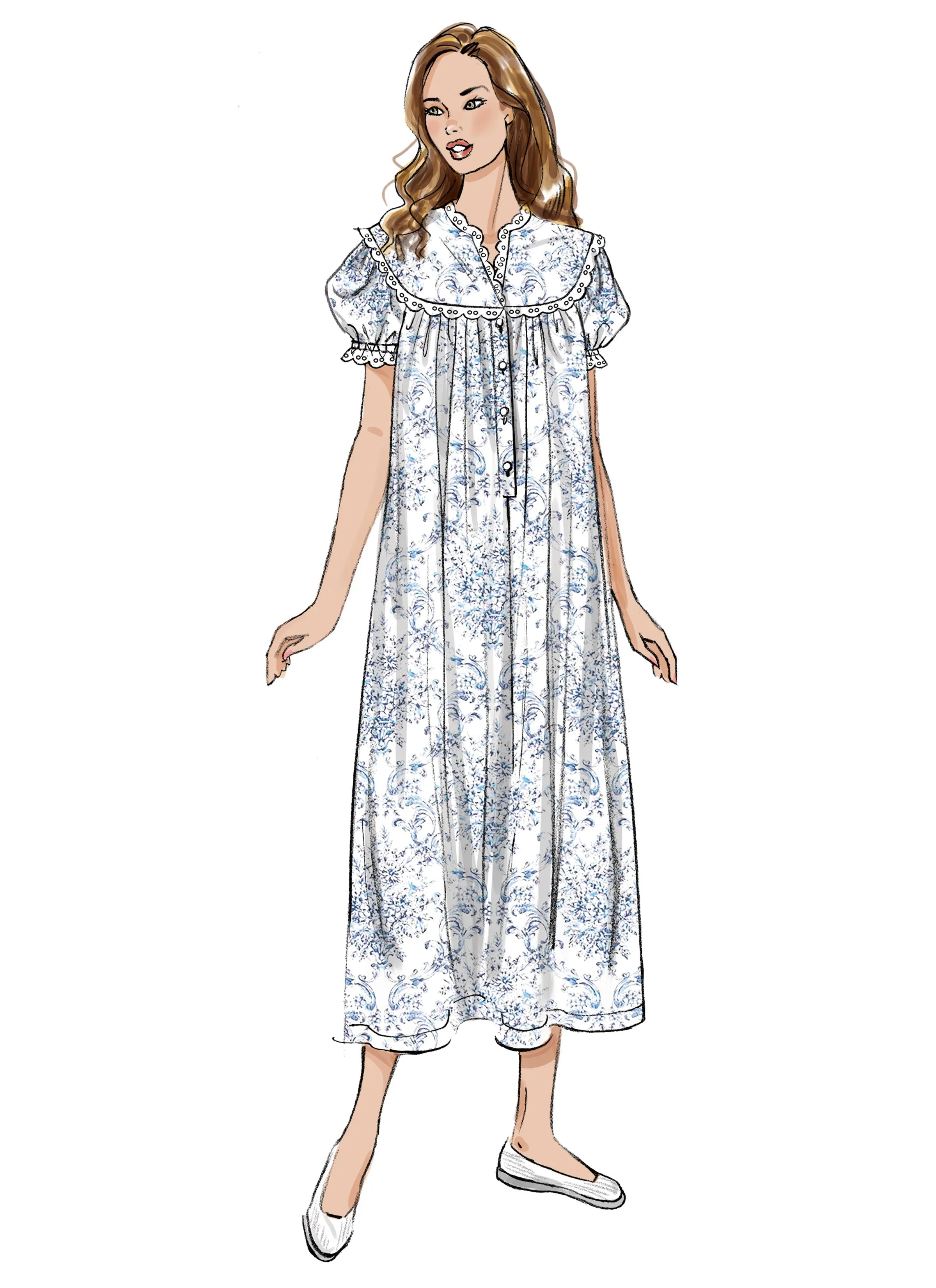 Butterick sewing pattern B7015 Misses' Nightgown