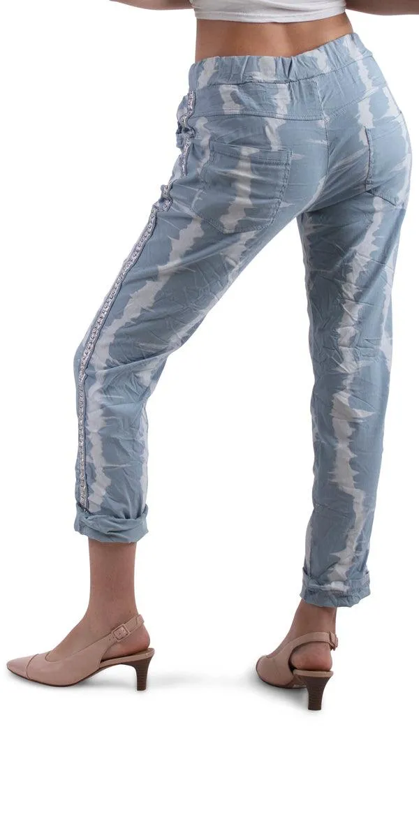 Caterina Striped Tie Dye  Pants