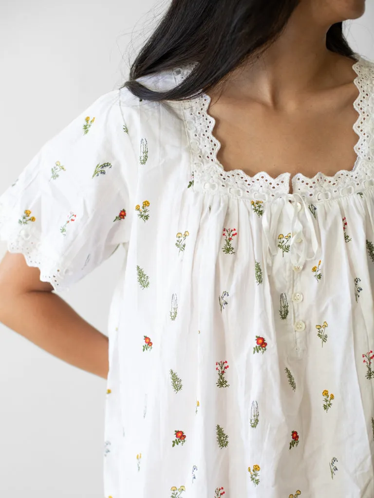 Floral Poplin Nightgowns