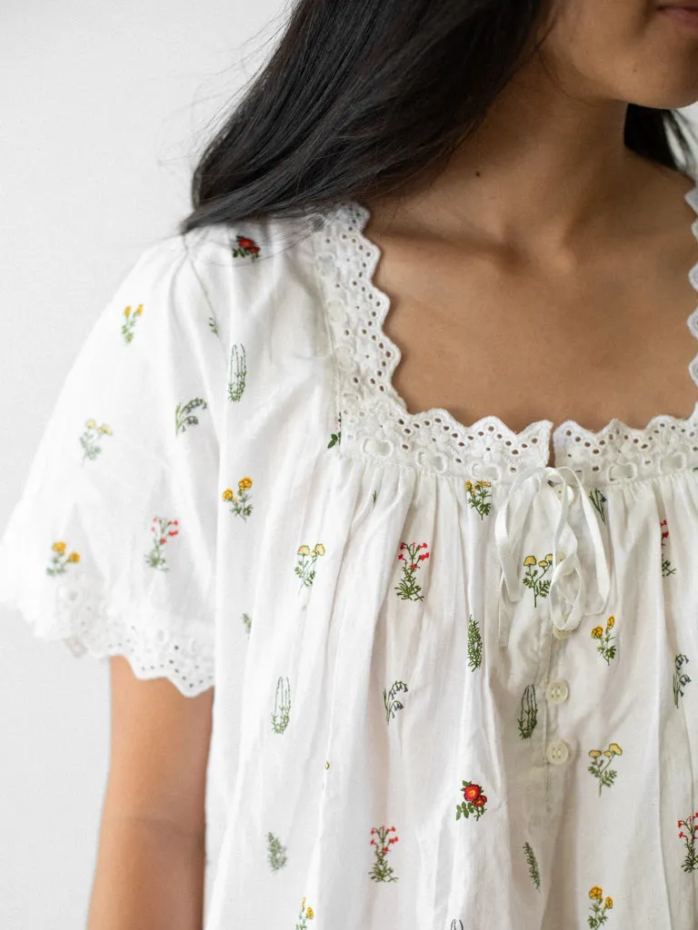 Floral Poplin Nightgowns