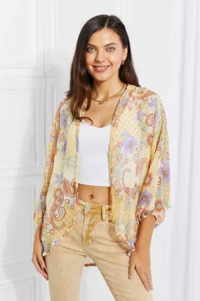 Full Size Lasting Love Paisley Kimono