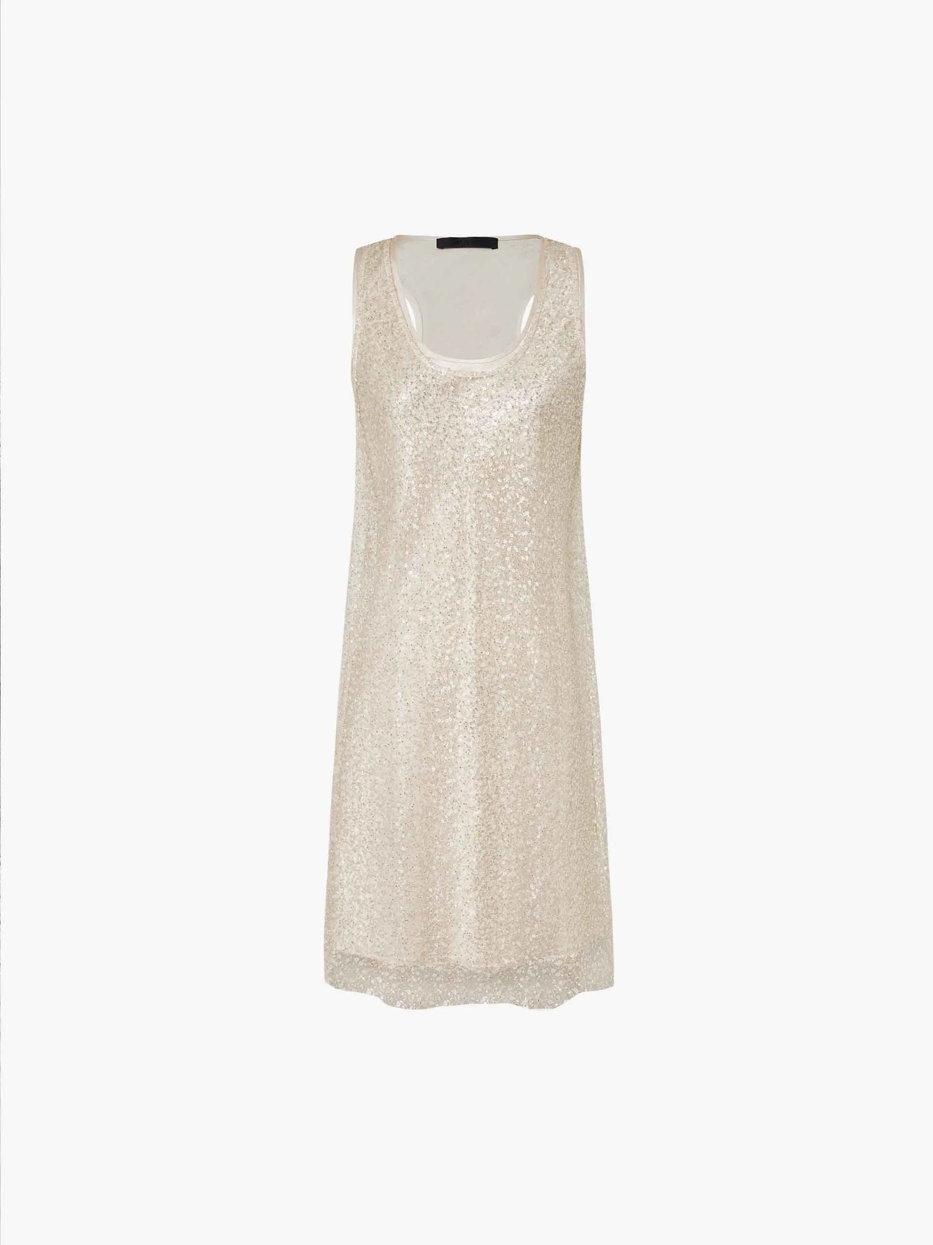 Layered Detail Sequin Dress