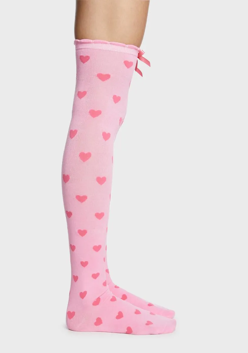 Loving Symbol Knee High Socks