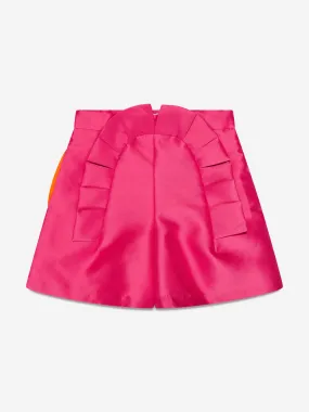 Mama Luma Girls Pleated Shorts in Pink