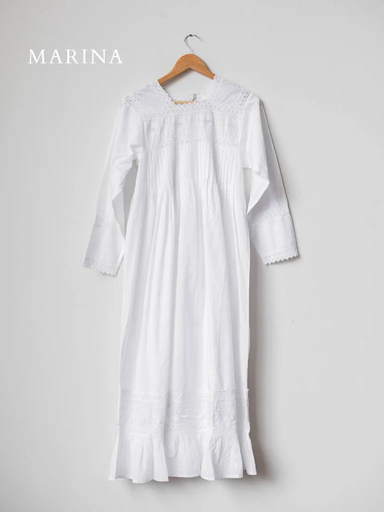 Marina White Nightgowns