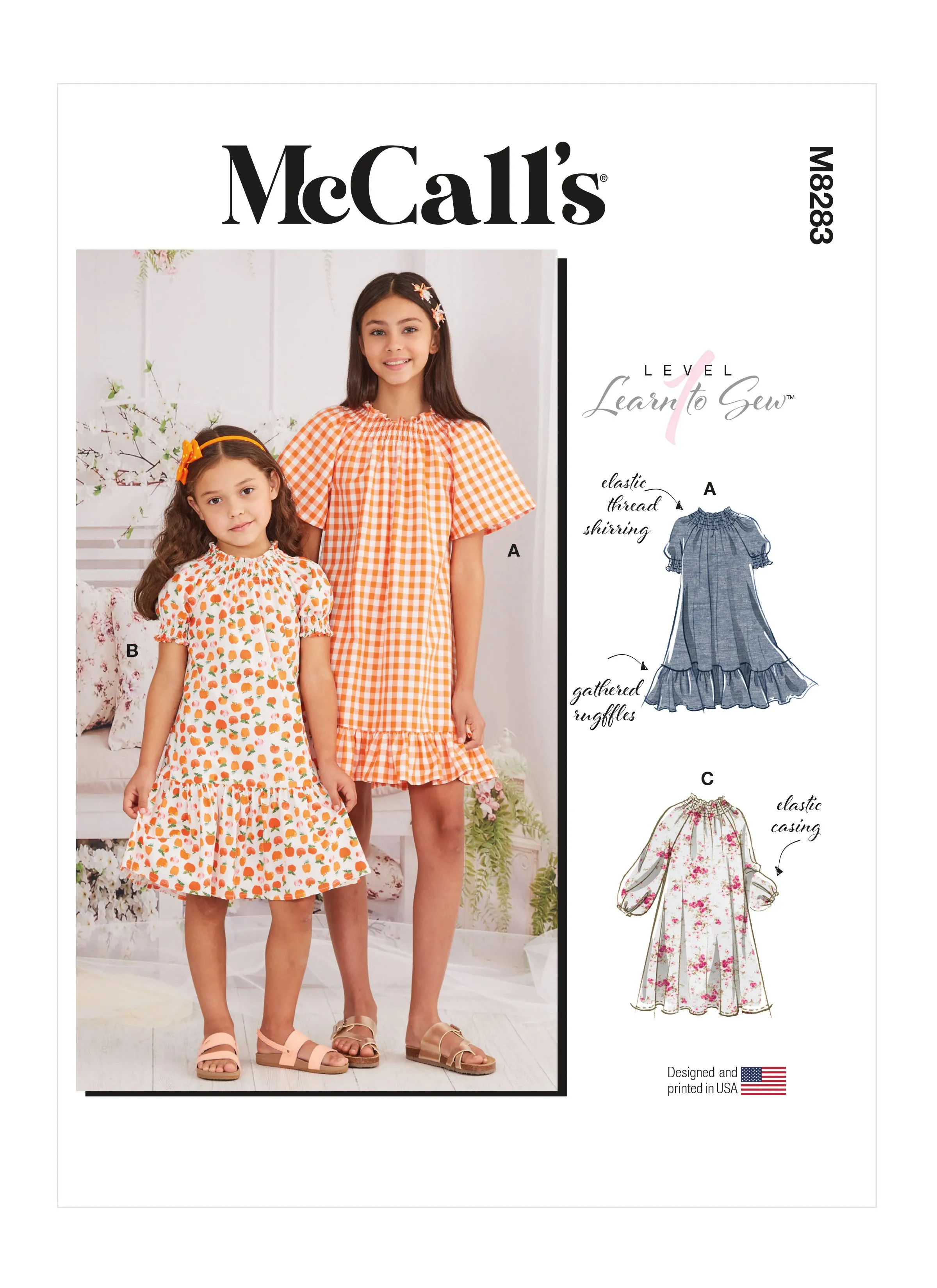 McCall's Pattern M8283 Child & Girl Dresses