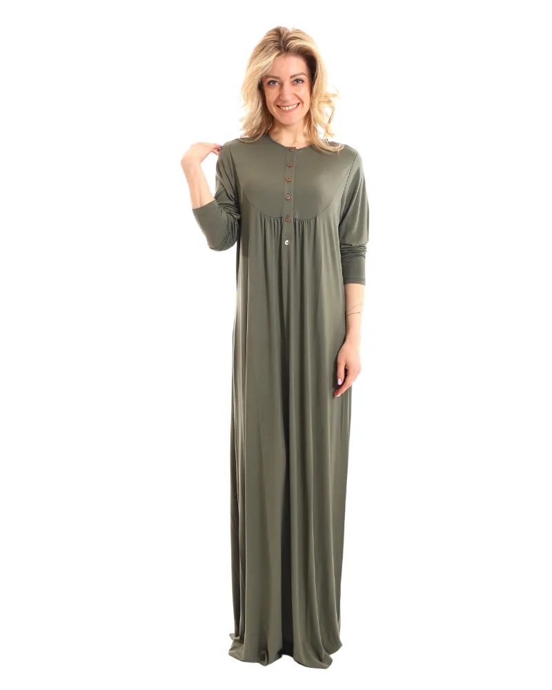 N5030-23A Jasper Swing Bamboo Cotton Button Down Nightgown