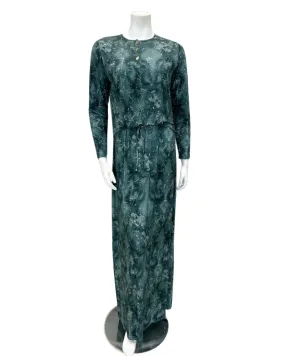 N5079-24B Atlantic Green Camo Design Cotton Nursing Nightgown