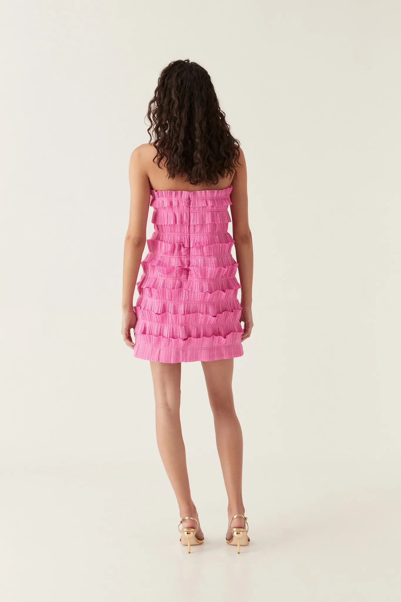 Palladium Ruffled Mini Dress