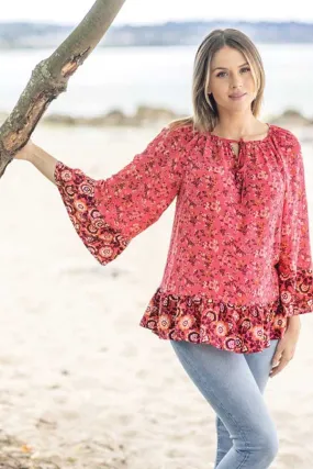 Papillon Bell Sleeve Blouse