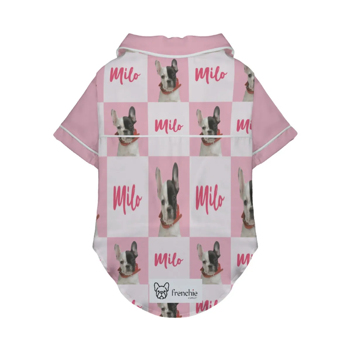 Personalized French Bulldog Pajamas featuring Your Dog’s Name and Image