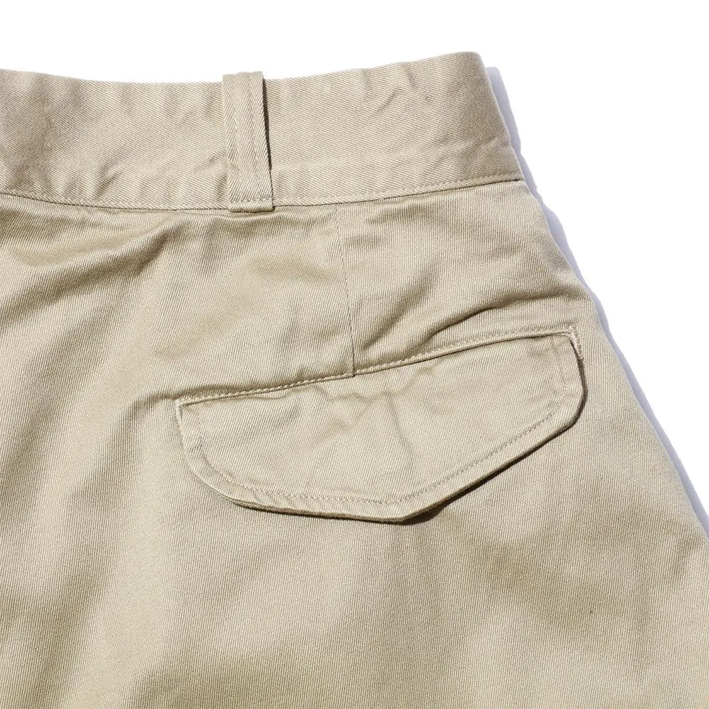 Pherrow's Pleated Shorts Beige