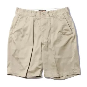 Pherrow's Pleated Shorts Beige