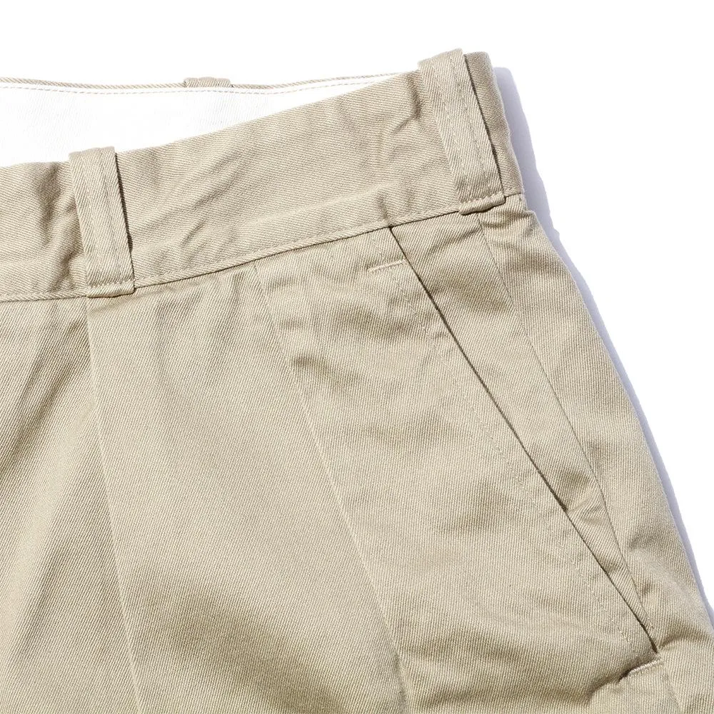 Pherrow's Pleated Shorts Beige