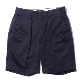 Pherrow's Pleated Shorts Navy