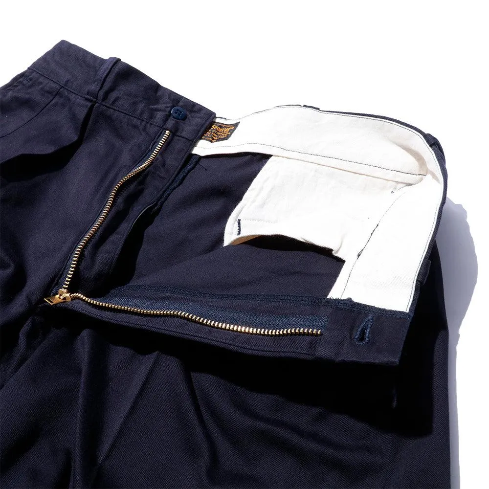 Pherrow's Pleated Shorts Navy