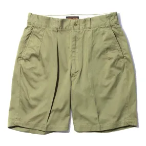 Pherrow's Pleated Shorts Olive