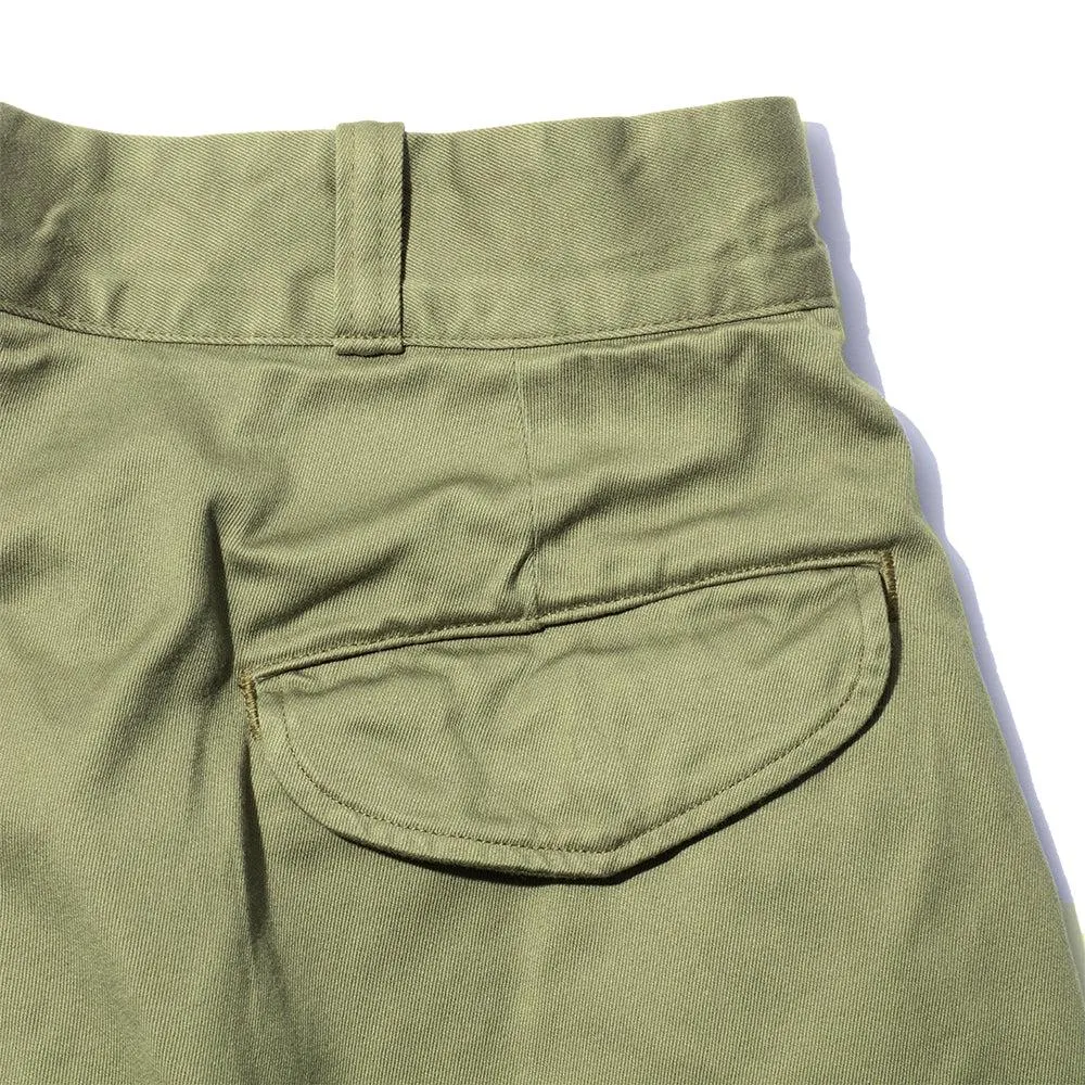 Pherrow's Pleated Shorts Olive