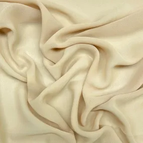 Plain Beige Chiffon Fabric