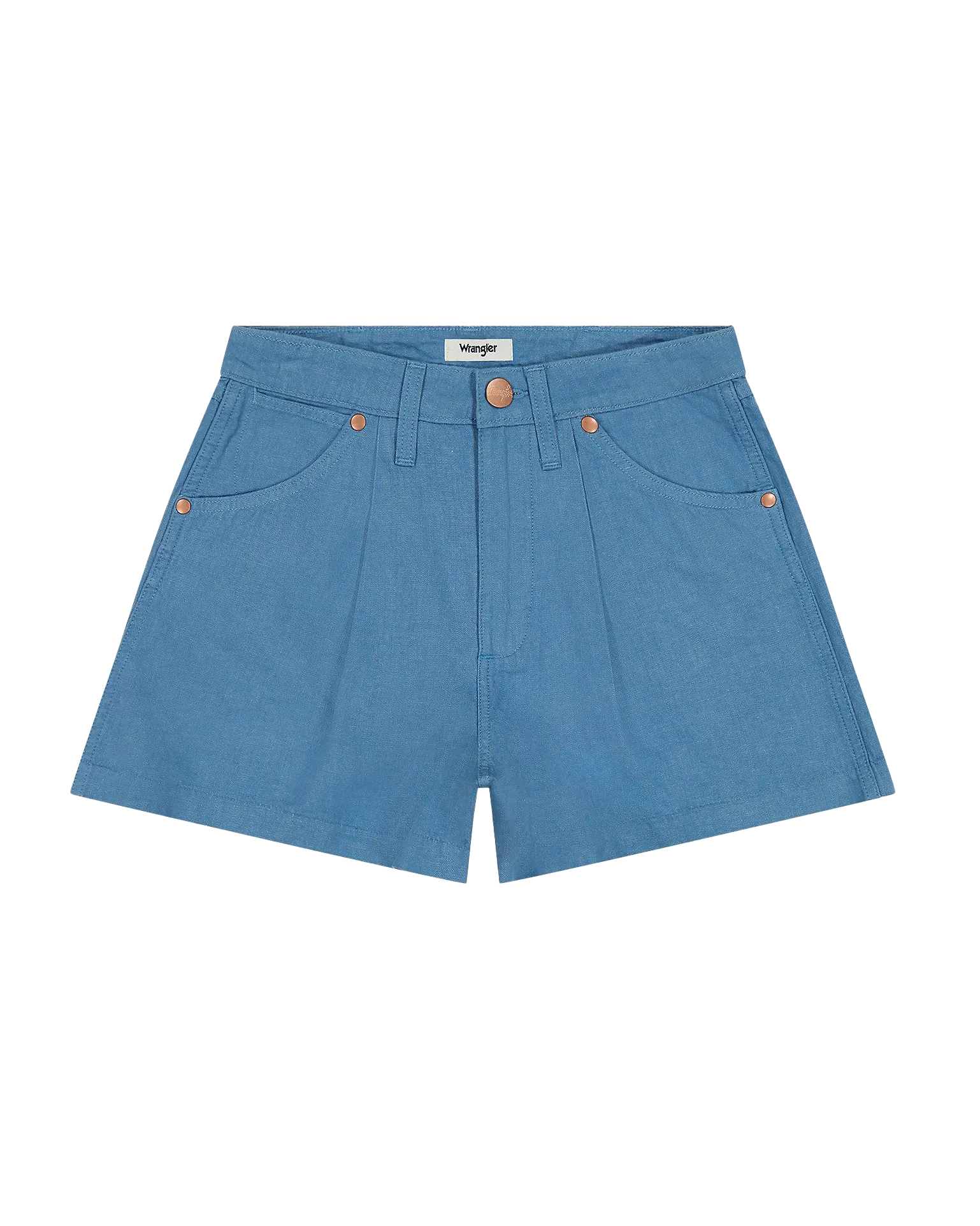 Pleated Walkshorts in Cotton Candy Blue