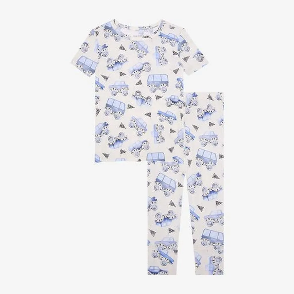 Posh Peanut Franklin Short Sleeve Basic Pajama - Soft, Comfortable and Stylish Sleepwear for Your Little One