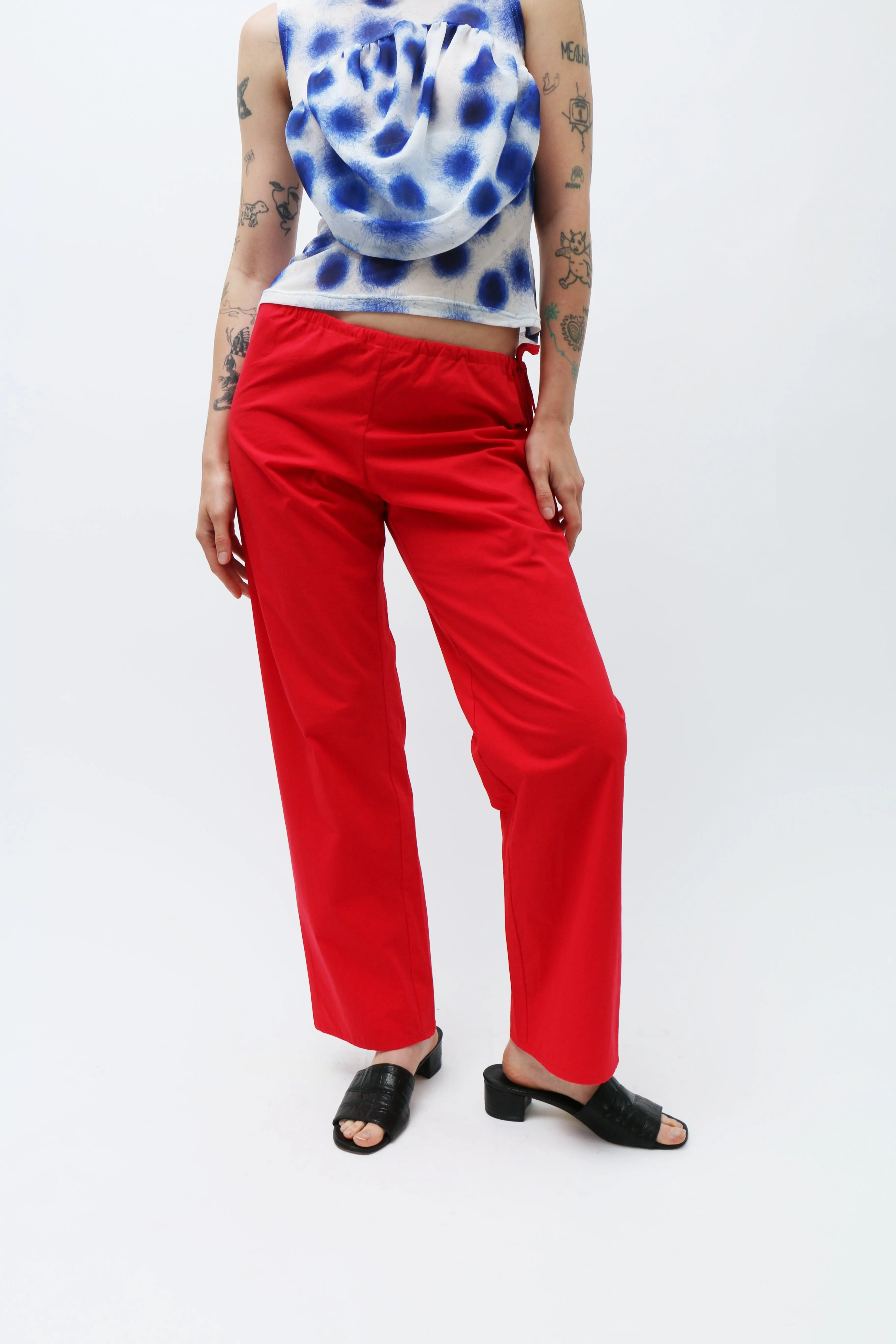 Red Tie Pants