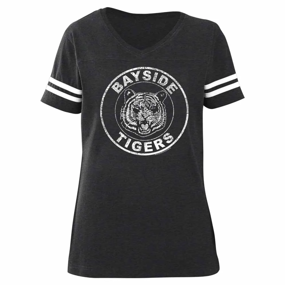 Saved By The Bell Bayside Tigers Women's Fball T-Shirt