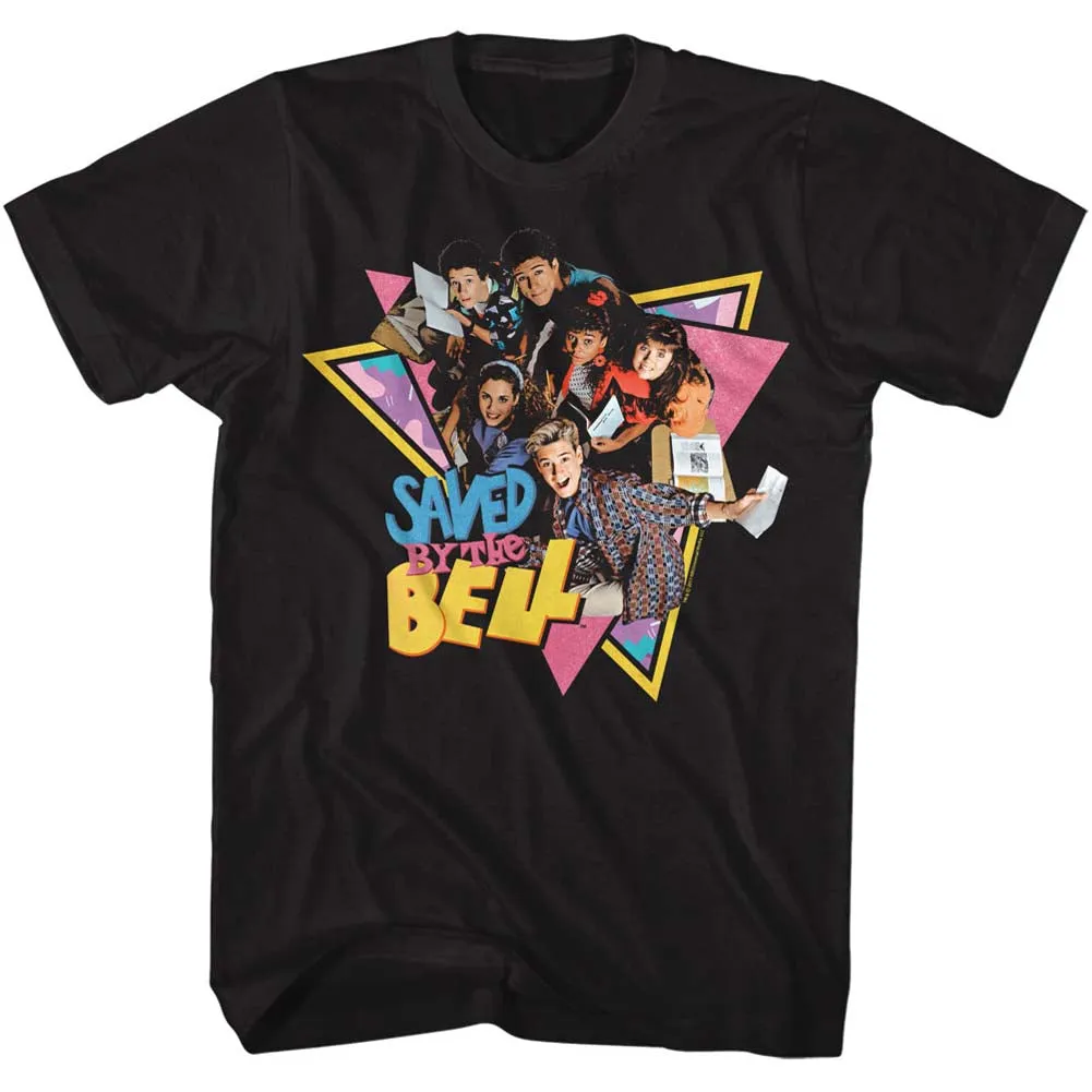 Saved By The Bell Group Triangles Men's T-Shirt