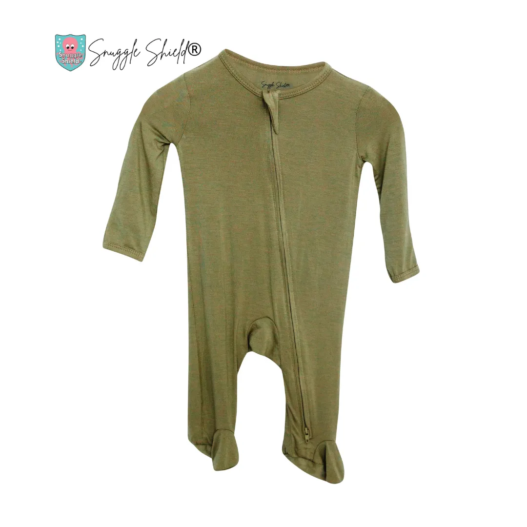 Snuggle Shield® Snuggle Shield LUXE Bamboo Footie Pajamas (3-6 Months)