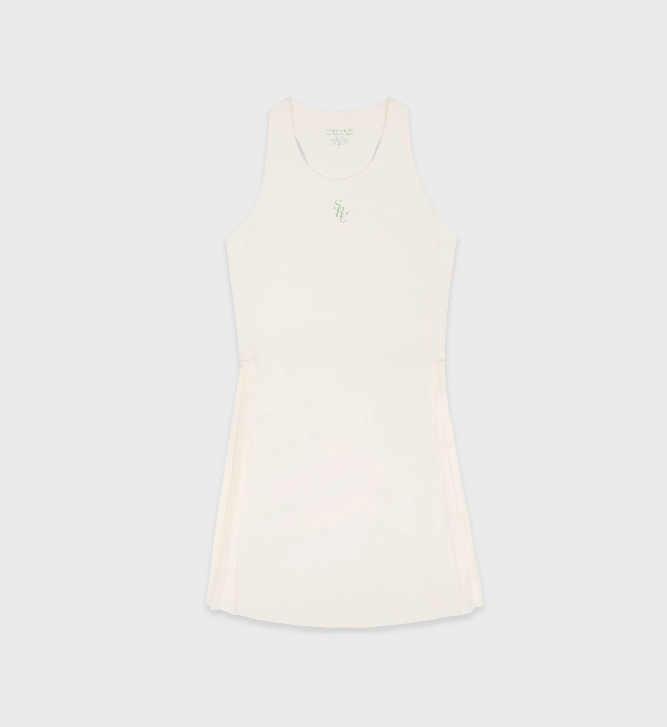 SRC Tennis Dress - Milk/Washed Kelly