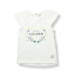 Stay Golden Flutter Sleeve Tee