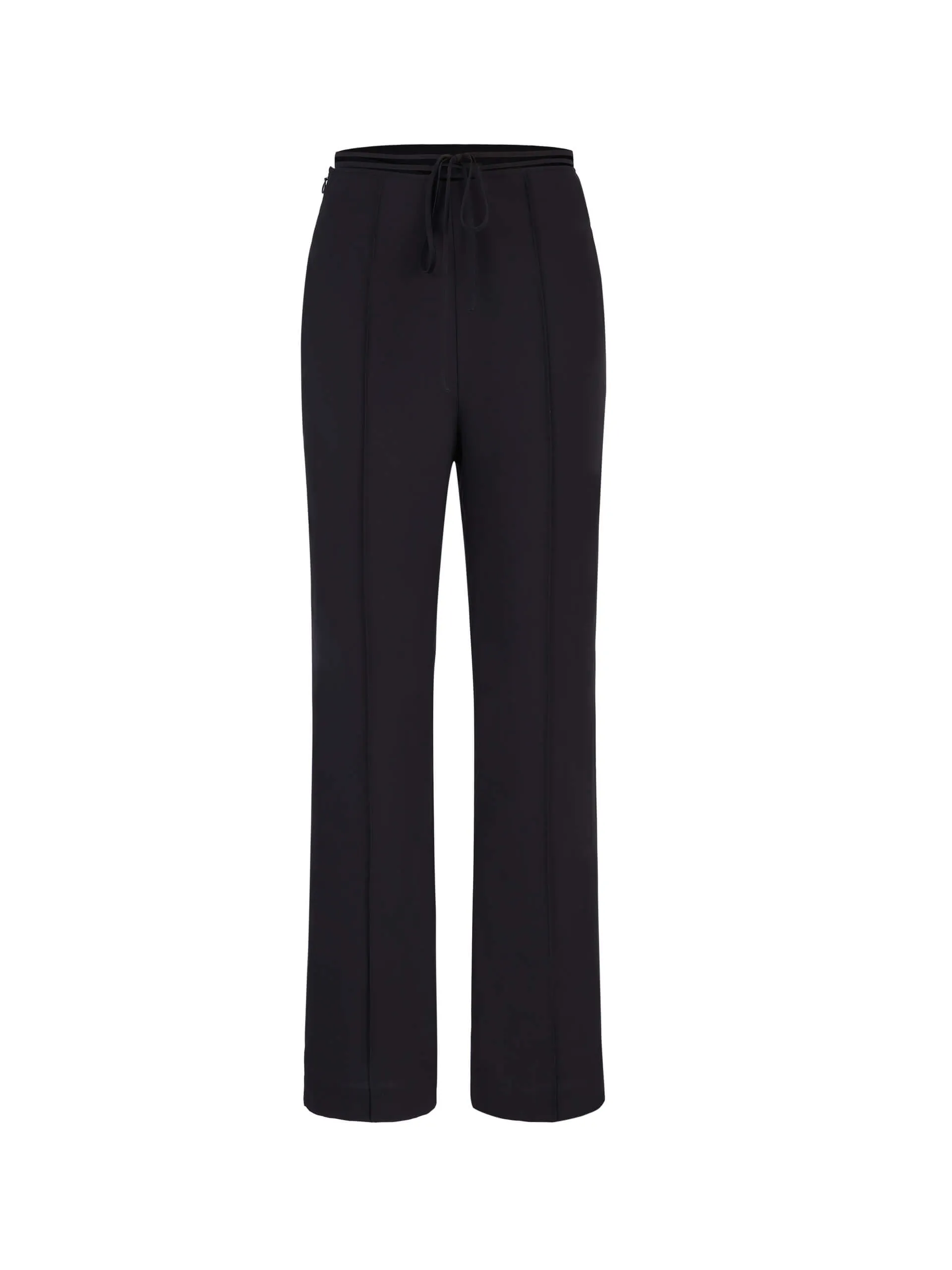 Tie Waist Straight Pants