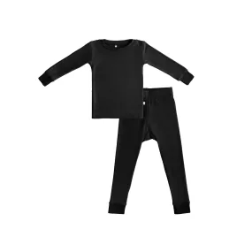 Toddler/Kids Bamboo Pajamas - Midnight Black