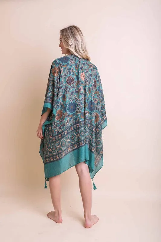 Touch of Morroco Tapestry Tassel Kimono