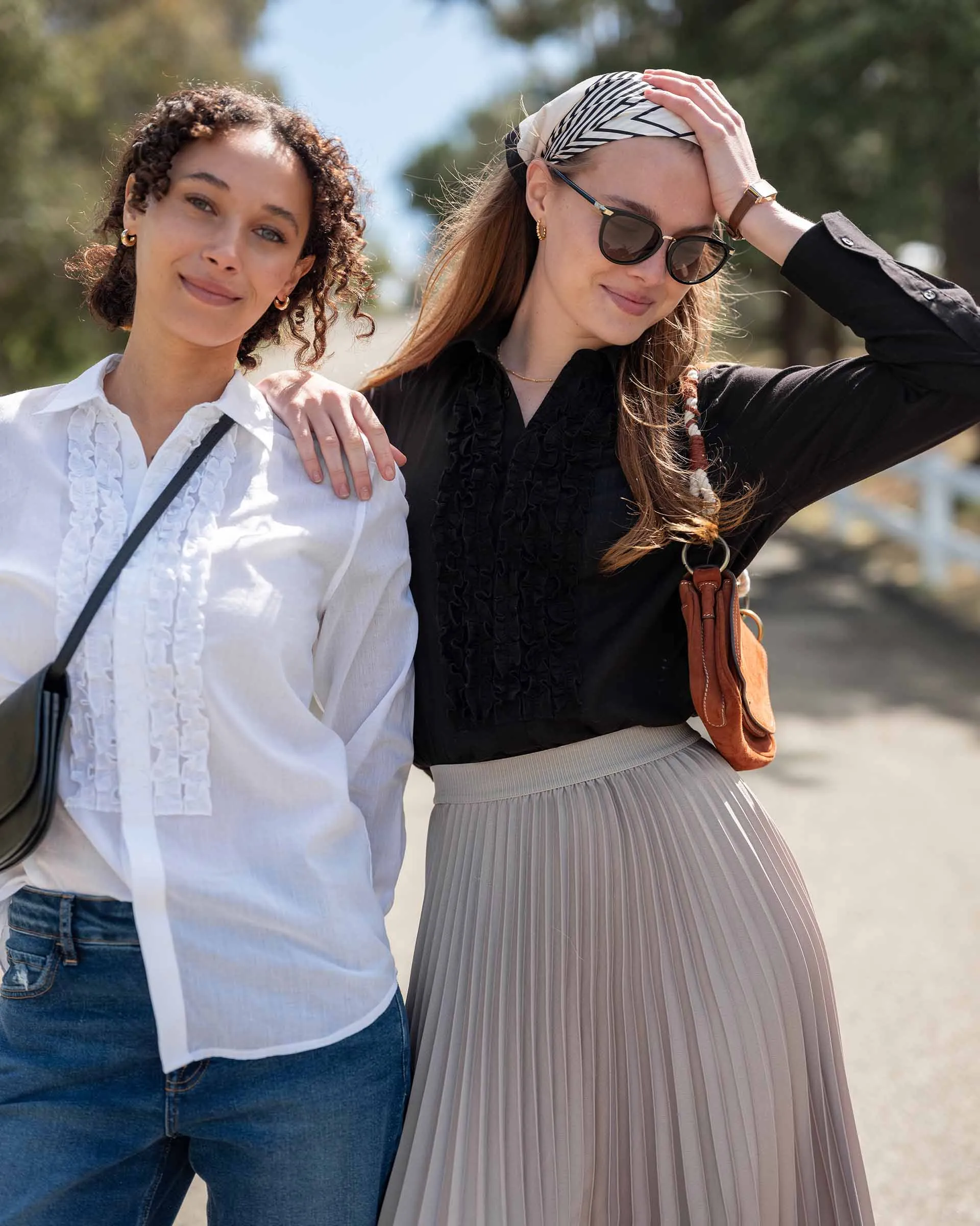 Tuxedo Ruffle Shirt